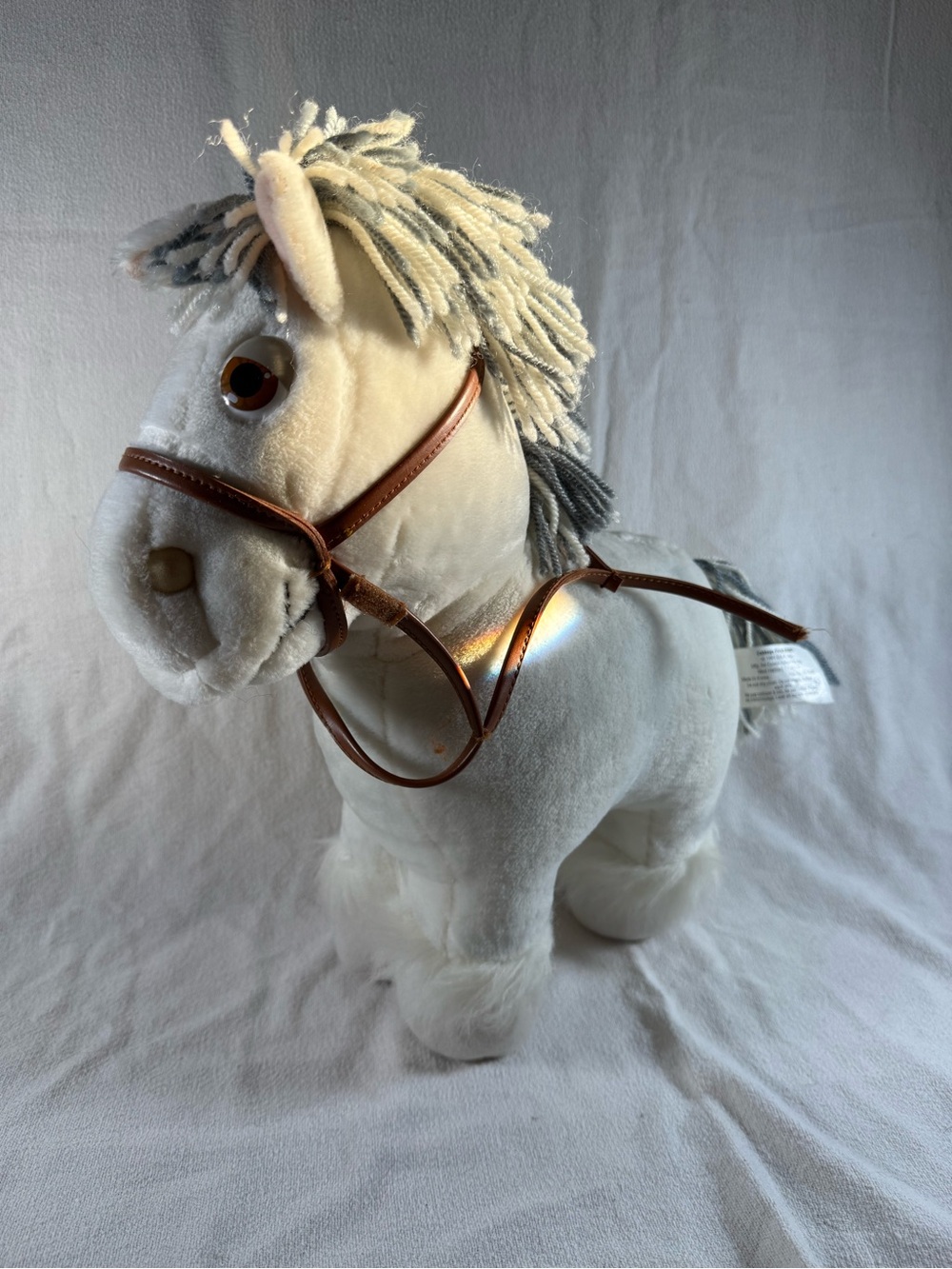Vintage 1984 Cabbage Patch Kids White Gray Horse Plush
